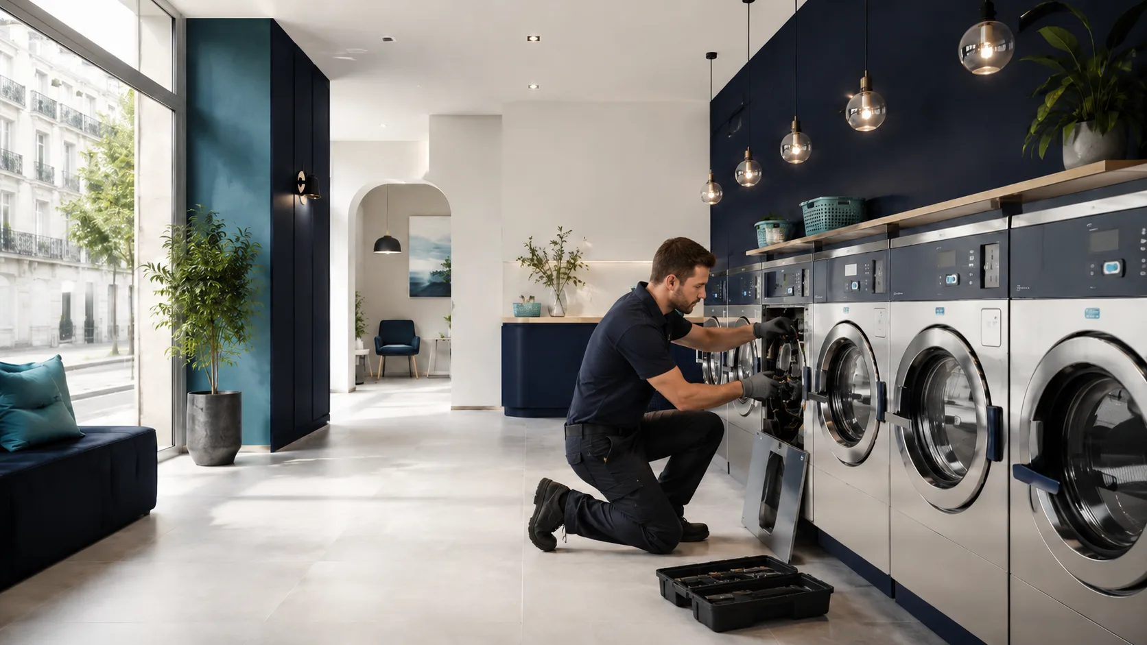 Business plan et documents financiers pour une laverie automatique
